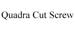 QUADRA CUT SCREW trademark