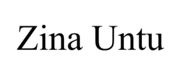 ZINA UNTU trademark