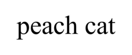 PEACH CAT trademark