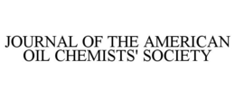 JOURNAL OF THE AMERICAN OIL CHEMISTS' SOCIETY trademark