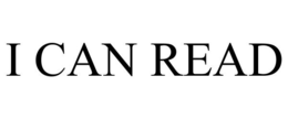 I CAN READ trademark
