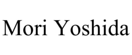 MORI YOSHIDA trademark