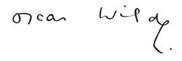 OSCAR WILDE trademark