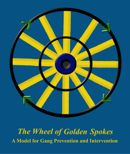 THE WHEEL OF GOLDEN SPOKES A MODEL FOR GANG PREVENTION AND INTERVENTION trademark