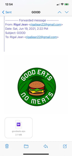 GOOD EATS NO MEATS trademark