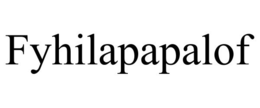 FYHILAPAPALOF trademark
