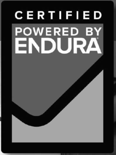 CERTIFIED POWERED BY ENDURA trademark