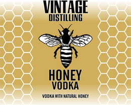 VINTAGE DISTILLING HONEY VODKA VODKA WITH NATURAL HONEY trademark