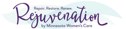 REJUVENATION REPAIR. RESTORE. RENEW. BY MINNESOTA WOMEN'S CARE trademark