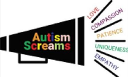 AUTISM SCREAMS LOVE, COMPASSION, PATIENCE, EMPATHY, AND UNIQUENESS. trademark