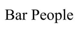 BAR PEOPLE trademark