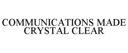 COMMUNICATIONS MADE CRYSTAL CLEAR trademark