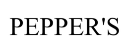 PEPPER'S trademark