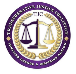 TRANSFORMATIVE JUSTICE COALITION IGNITING CHANGE & INSPIRING ACTION TJC trademark