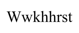 WWKHHRST trademark