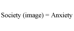 SOCIETY (IMAGE) = ANXIETY trademark