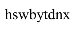 HSWBYTDNX trademark