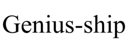 GENIUS-SHIP trademark