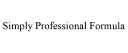 SIMPLY PROFESSIONAL FORMULA trademark