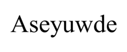 ASEYUWDE trademark