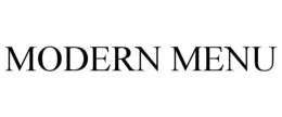 MODERN MENU trademark