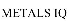 METALS IQ trademark