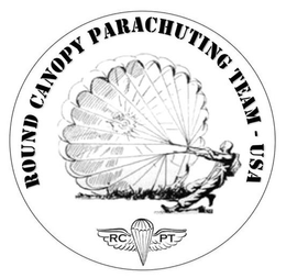 ROUND CANOPY PARACHUTING TEAM - USA RC PT trademark