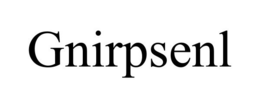 GNIRPSENL trademark