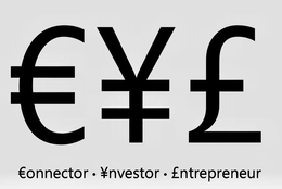 €¥£ €ONNECTOR · ¥NVESTOR · £NTREPRENEUR trademark