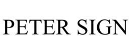 PETER SIGN trademark