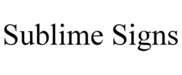 SUBLIME SIGNS trademark