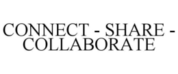 CONNECT - SHARE - COLLABORATE trademark