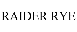 RAIDER RYE trademark