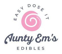 EASY DOSE IT AUNTY EM'S EDIBLES trademark