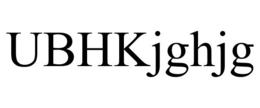 UBHKJGHJG trademark