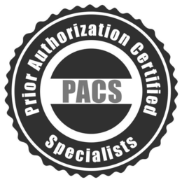 PACS PRIOR AUTHORIZATION CERTIFIED SPECIALISTS trademark