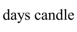 DAYS CANDLE trademark