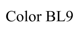 COLOR BL9 trademark