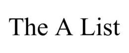 THE A LIST trademark