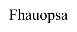 FHAUOPSA trademark