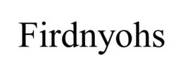 FIRDNYOHS trademark