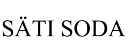 SÄTI SODA trademark