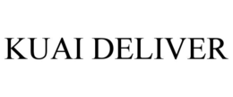 KUAI DELIVER trademark