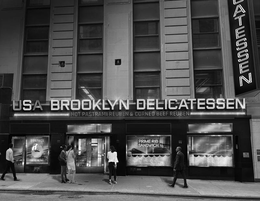 USA BROOKLYN DELICATESSEN HOT PASTRAMI REUBEN & CORNED BEEF REUBEN ATESSEN EGGFACE PRIME RIB SANDWICH trademark