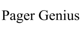 PAGER GENIUS trademark