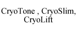 CRYOTONE , CRYOSLIM, CRYOLIFT trademark