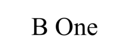 B ONE trademark