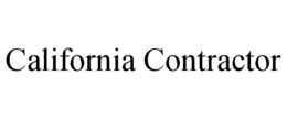 CALIFORNIA CONTRACTOR trademark