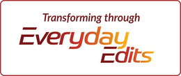 TRANSFORMING THROUGH EVERYDAY EDITS trademark