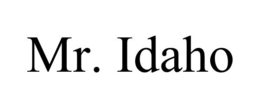 MR. IDAHO trademark